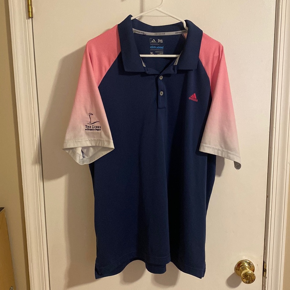 Adidas Climacool Men’s Golf Polo Size XL Logo The Links at Stoney Point